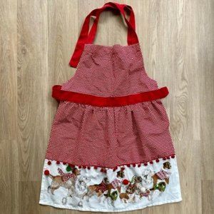Red Holiday Park Avenue Puppies Dog Apron